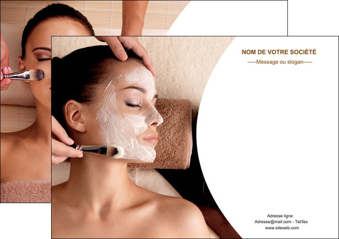 maquette en ligne a personnaliser affiche centre esthetique  masque masque du visage soin du visage MFLUOO27024