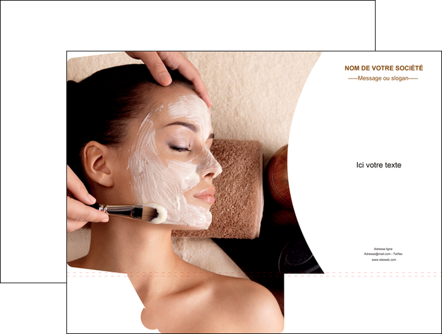 exemple pochette a rabat centre esthetique  masque masque du visage soin du visage MFLUOO27032