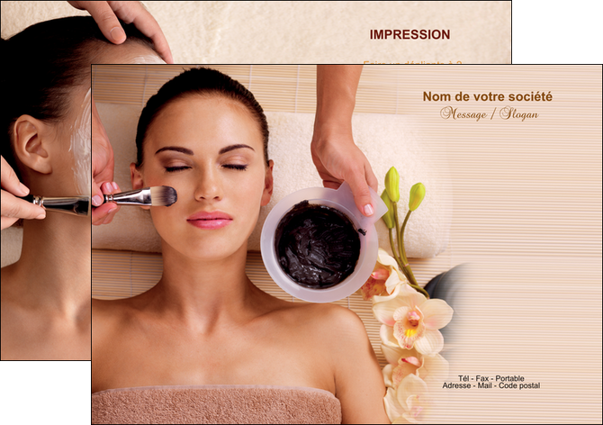 personnaliser maquette flyers centre esthetique  masque masque du visage soin du visage MFLUOO27056