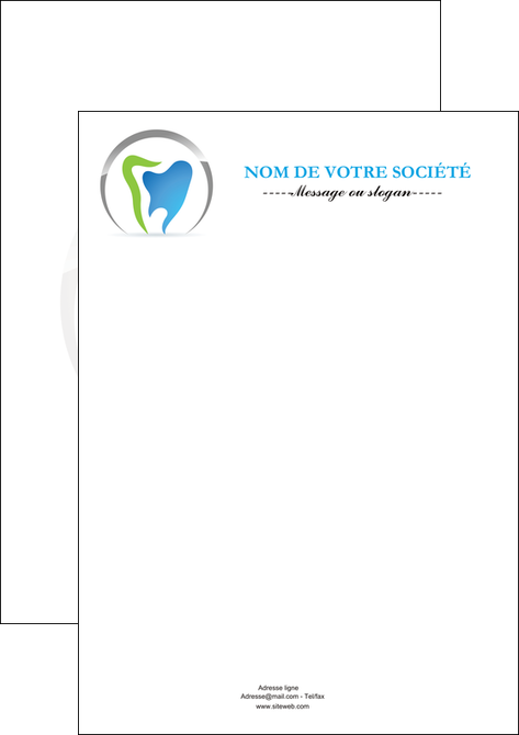 realiser flyers dentiste dents soins dentaires caries MFLUOO27116