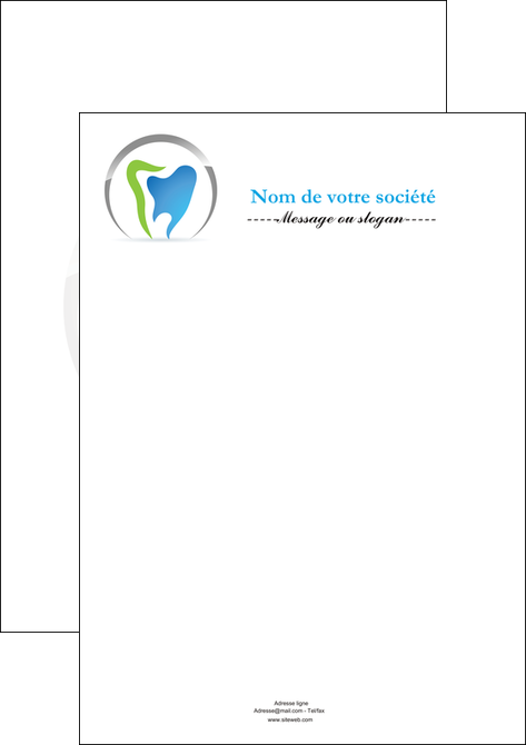 exemple affiche dentiste dents soins dentaires caries MFLUOO27130