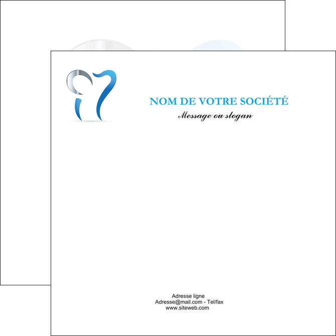 faire modele a imprimer flyers dentiste dents soins dentaires caries MFLUOO27142