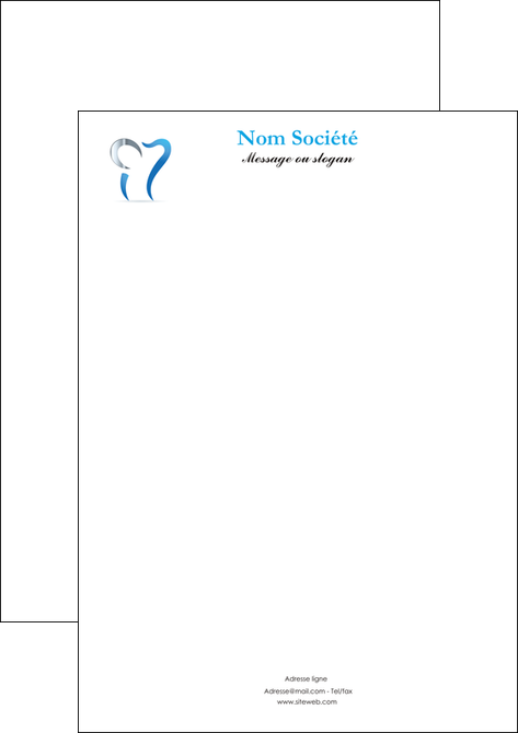 cree tete de lettre dentiste dents soins dentaires caries MFLUOO27160