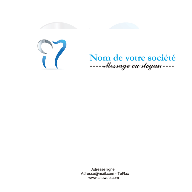 impression flyers dentiste dents soins dentaires caries MFLUOO27162
