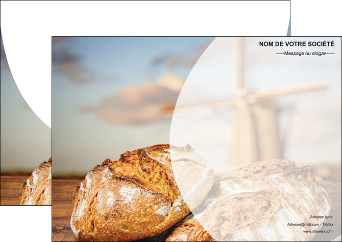cree affiche sandwicherie et fast food boulangerie boulanger boulange MID27202