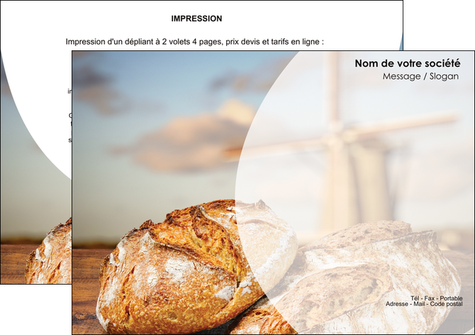 exemple flyers sandwicherie et fast food boulangerie boulanger boulange MID27208