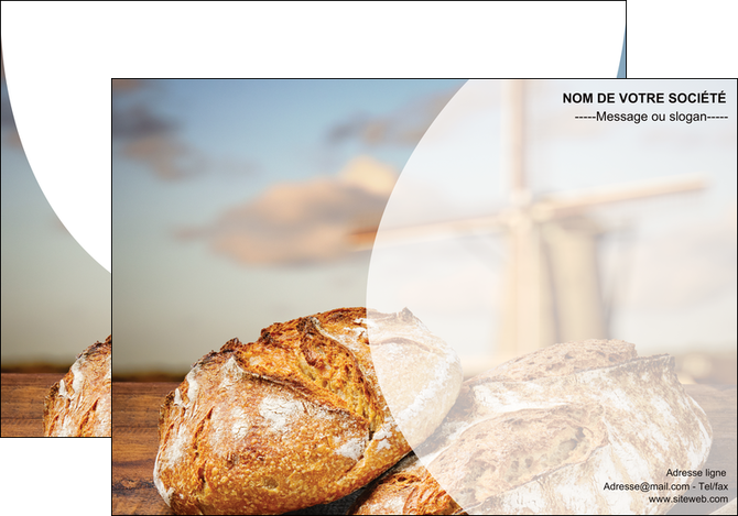 realiser affiche sandwicherie et fast food boulangerie boulanger boulange MID27210