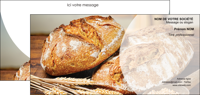 faire modele a imprimer carte de correspondance sandwicherie et fast food boulangerie boulanger boulange MID27212