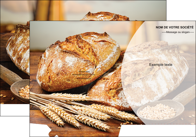 faire modele a imprimer pochette a rabat sandwicherie et fast food boulangerie boulanger boulange MID27220