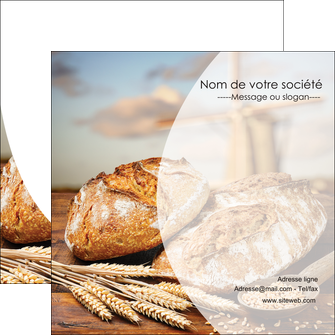 personnaliser maquette flyers sandwicherie et fast food boulangerie boulanger boulange MID27228