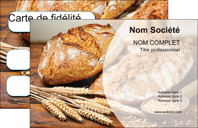 creation graphique en ligne carte de visite sandwicherie et fast food boulangerie boulanger boulange MID27232