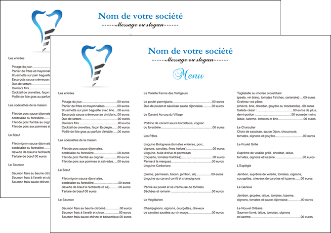 exemple set de table dentiste dents soins dentaires caries MFLUOO27278