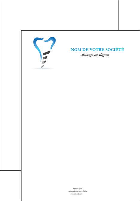 impression affiche dentiste dents soins dentaires caries MFLUOO27282