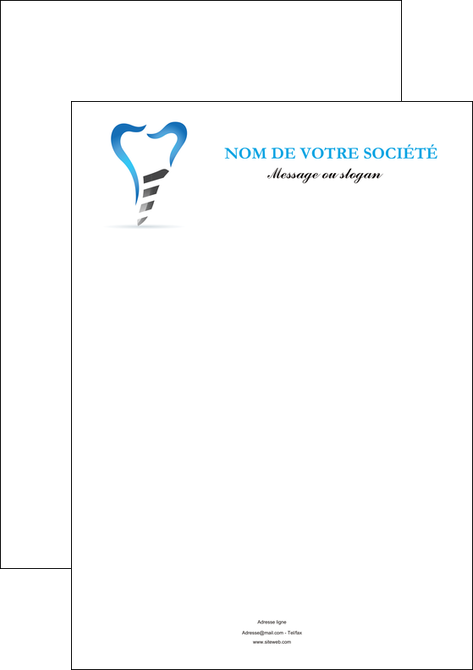 realiser affiche dentiste dents soins dentaires caries MFLUOO27284