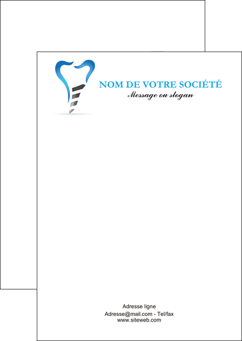 impression flyers dentiste dents soins dentaires caries MFLUOO27288