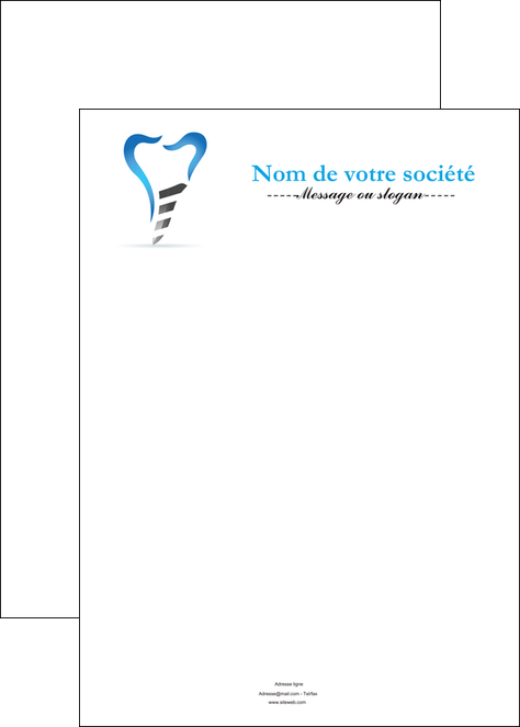 realiser affiche dentiste dents soins dentaires caries MFLUOO27296