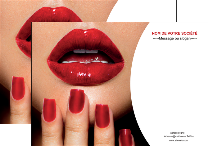 creation graphique en ligne affiche centre esthetique  ongles vernis vernis a ongles MFLUOO27360