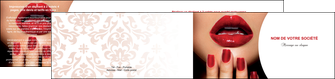 personnaliser modele de depliant 2 volets  4 pages  centre esthetique  ongles vernis vernis a ongles MFLUOO27370