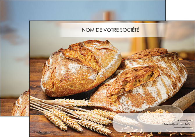 modele en ligne affiche sandwicherie et fast food boulangerie boulanger boulange MID27446