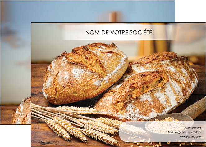 personnaliser modele de affiche sandwicherie et fast food boulangerie boulanger boulange MID27448