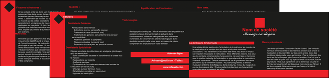 faire modele a imprimer depliant 2 volets  4 pages  texture contexture structure MIDBE27514