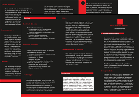 faire depliant 3 volets  6 pages  texture contexture structure MIDBE27522