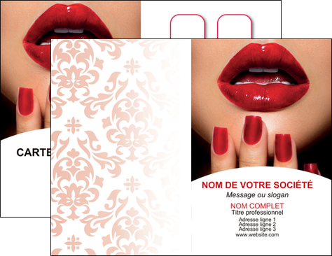 creer modele en ligne carte de visite centre esthetique  ongles vernis vernis a ongles MFLUOO27540