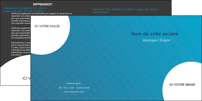 cree depliant 2 volets  4 pages  texture contexture structure MIF27610