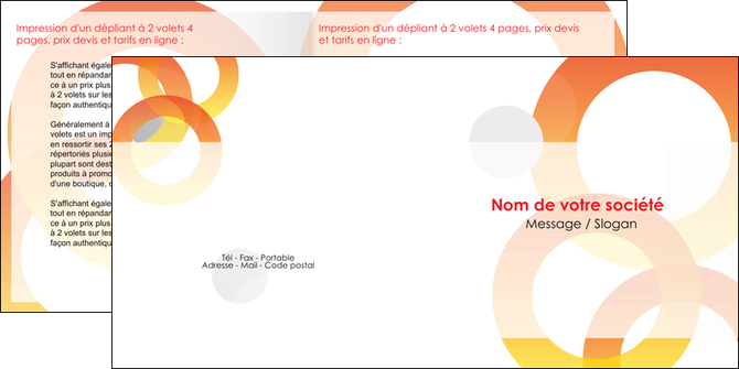 cree depliant 2 volets  4 pages  texture contexture structure MIDLU27662