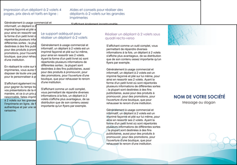 modele depliant 3 volets  6 pages  medecin texture contexture structure MIDBE27694