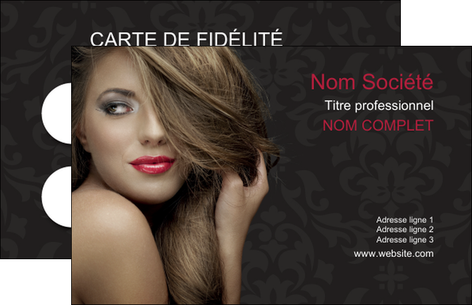 imprimerie carte de visite centre esthetique  coiffure salon de coiffure salon de beaute MFLUOO27714