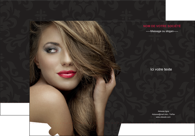 creer modele en ligne pochette a rabat centre esthetique  coiffure salon de coiffure salon de beaute MFLUOO27732