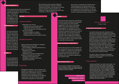 exemple depliant 3 volets  6 pages  texture contexture structure MLIGBE27796