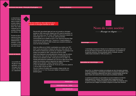 realiser depliant 2 volets  4 pages  texture contexture structure MIDLU27812