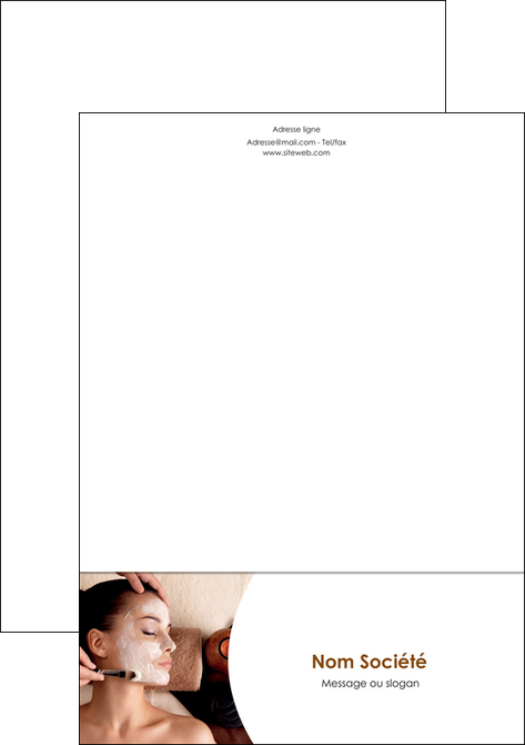 impression tete de lettre centre esthetique  masque masque du visage soin du visage MFLUOO27814