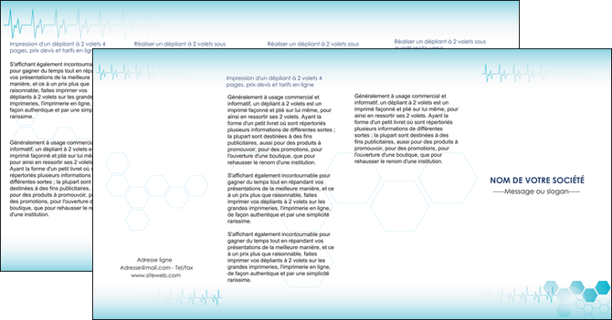 imprimer depliant 4 volets  8 pages  materiel de sante texture contexture structure MIDBE27824