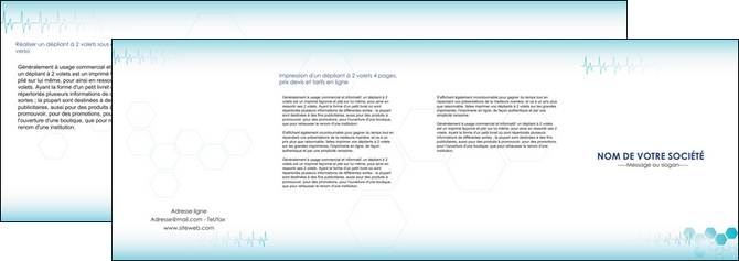 modele depliant 4 volets  8 pages  materiel de sante texture contexture structure MIDBE27830