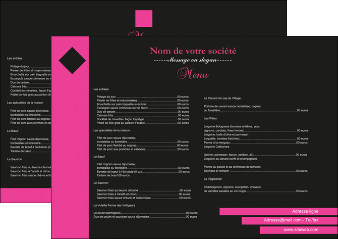 cree set de table restaurant menu restaurant restaurant francais MIDLU27870