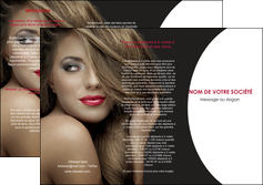 imprimerie depliant 3 volets  6 pages  centre esthetique  cheveux coiffure salon de coiffure MFLUOO27902