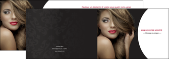 imprimer depliant 2 volets  4 pages  centre esthetique  cheveux coiffure salon de coiffure MFLUOO27916