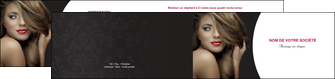 imprimerie depliant 2 volets  4 pages  centre esthetique  cheveux coiffure salon de coiffure MFLUOO27918