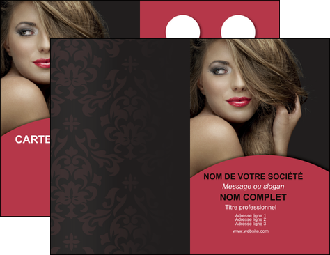 faire modele a imprimer carte de visite centre esthetique  cheveux coiffure salon de coiffure MFLUOO27954