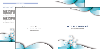 exemple depliant 2 volets  4 pages  medecin texture contexture structure MIF27984