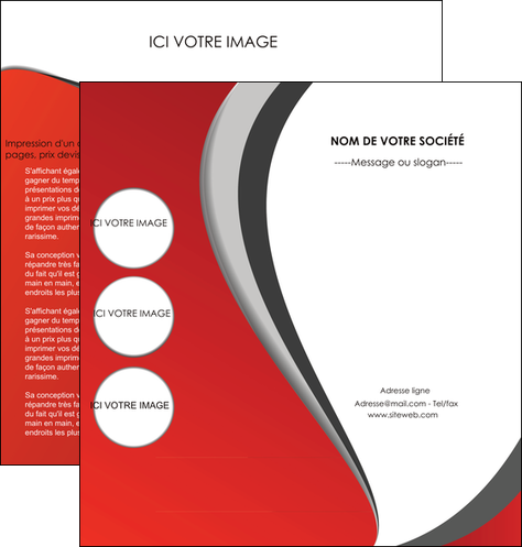 cree depliant 2 volets  4 pages  texture contexture structure MIDLU28014