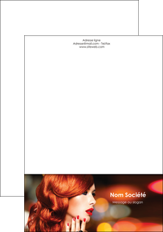 imprimer tete de lettre centre esthetique  coiffure coiffeur coiffeuse MIDLU28038