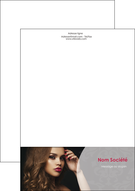 impression tete de lettre cosmetique coiffure salon salon de coiffure MIDBE28046