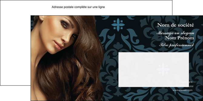 personnaliser maquette enveloppe centre esthetique  coiffure salon de coiffure beaute MFLUOO28050