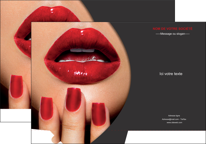 personnaliser modele de pochette a rabat centre esthetique  beaute institut de beaute institut de beaute professionnel MFLUOO28092