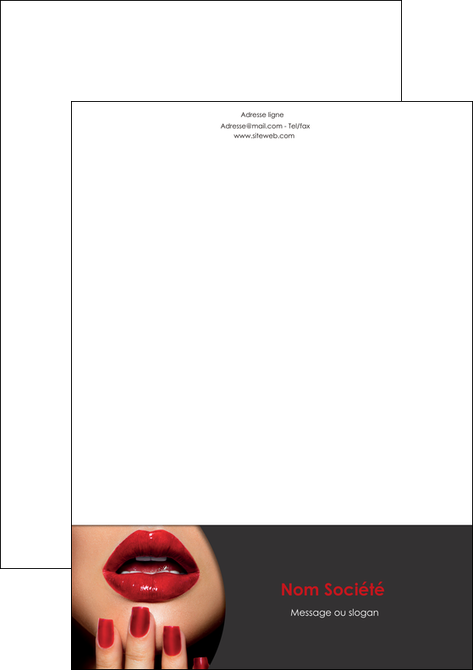 exemple tete de lettre centre esthetique  beaute institut de beaute institut de beaute professionnel MFLUOO28100