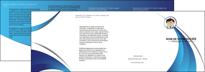 exemple depliant 4 volets  8 pages  chirurgien medecin medecine cabinet medical MIDBE28156